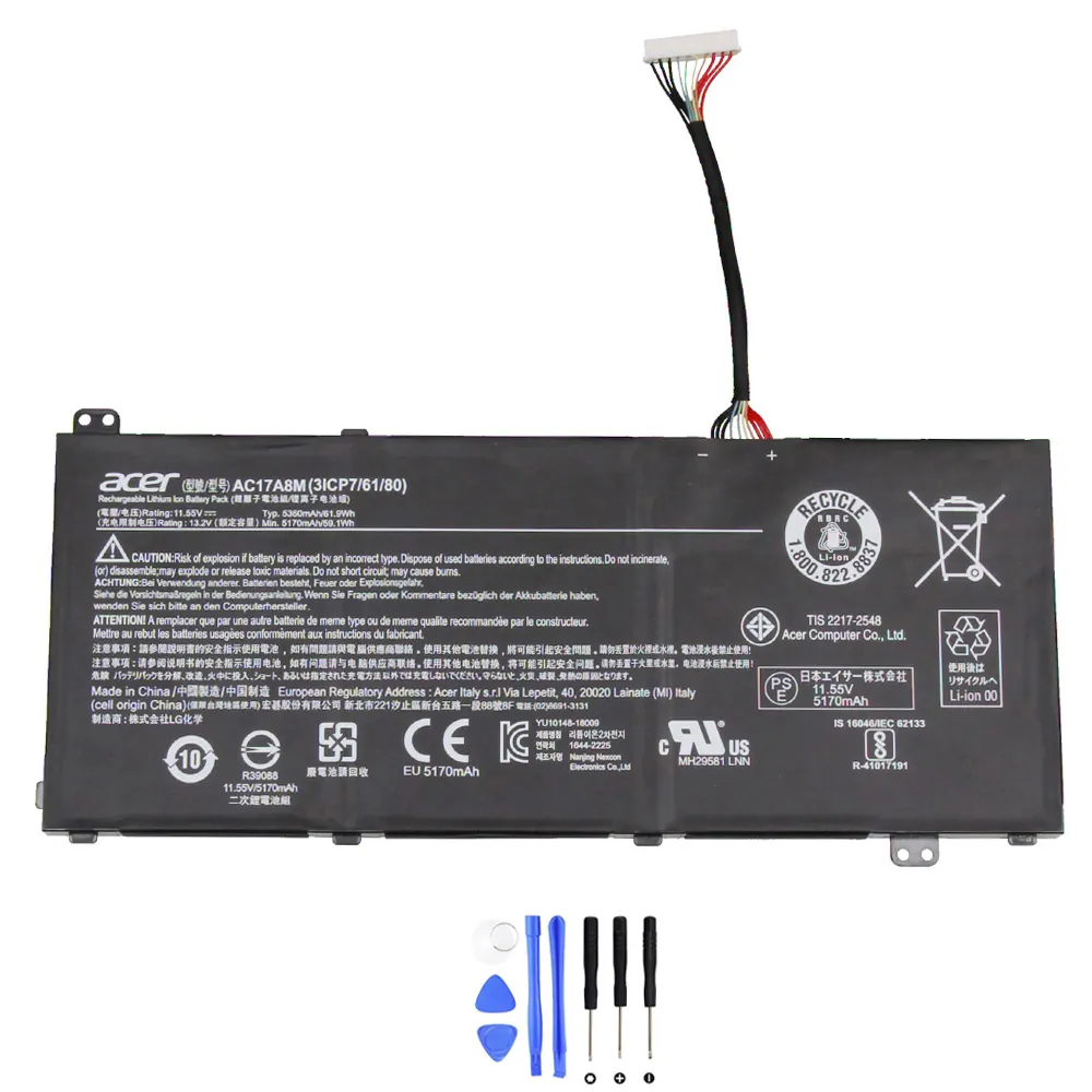 Acer AC17A8M accu (batterij) 61,9Wh