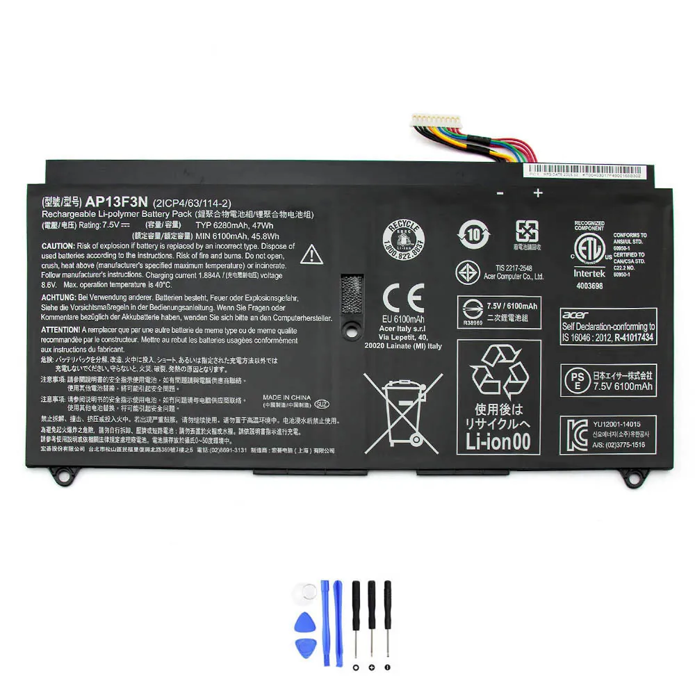 Acer AP13F3N accu (batterij) 47Wh