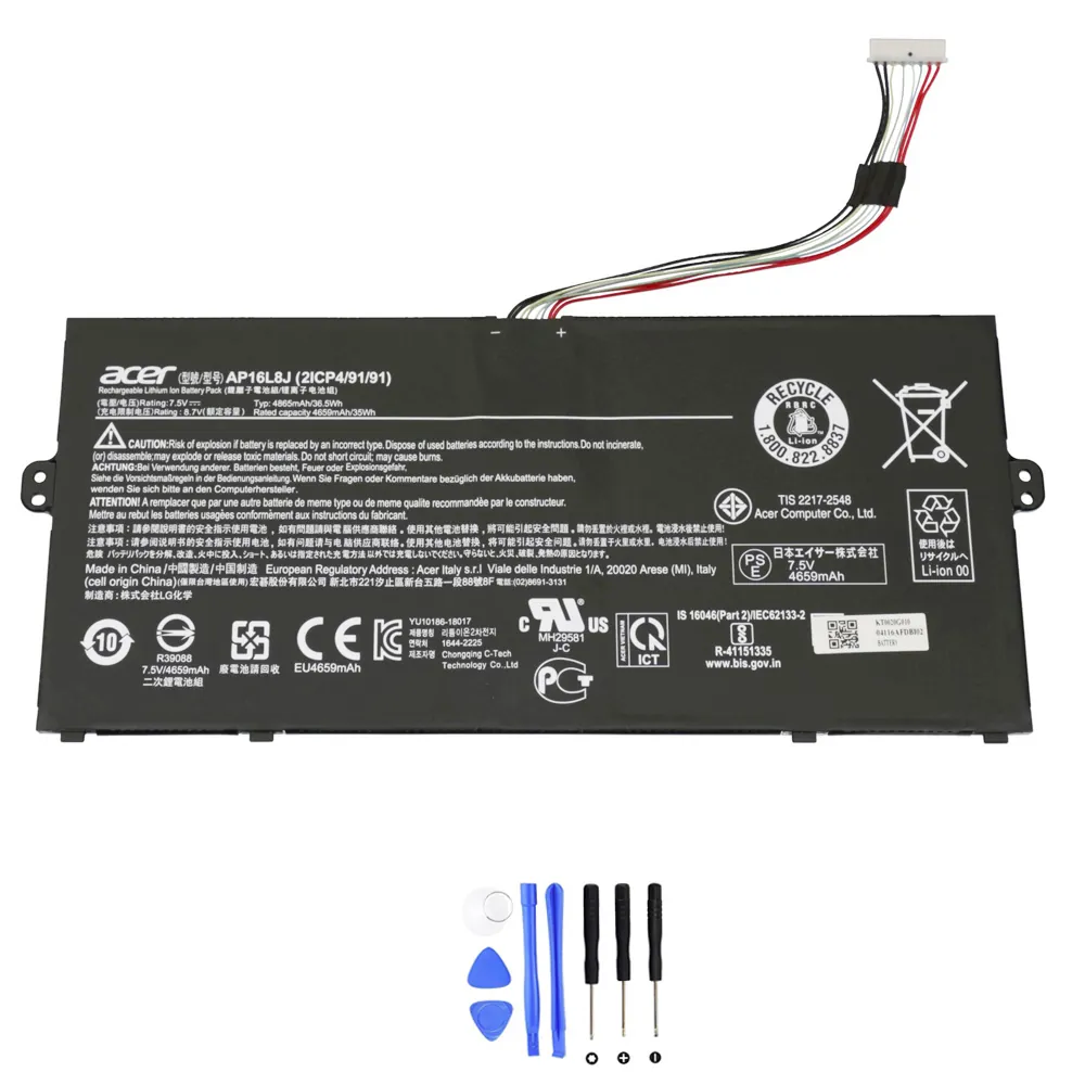 Acer AP16L8J accu (batterij) 36,5Wh