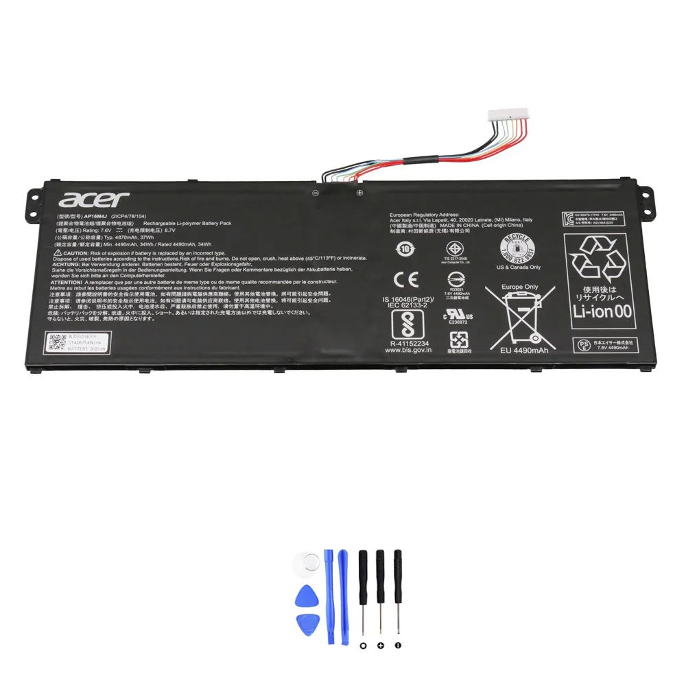 Acer AP16M4J accu (batterij) 37Wh