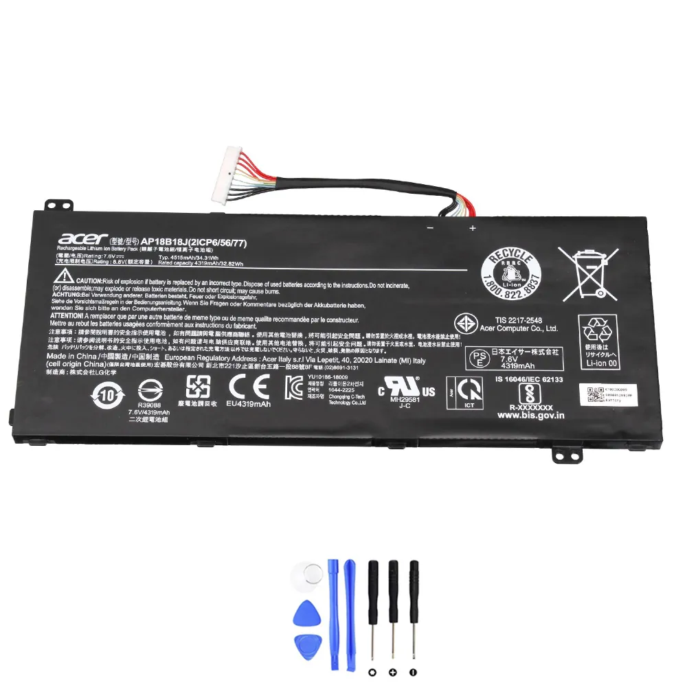 Acer AP18B18J accu (batterij) 34,31Wh