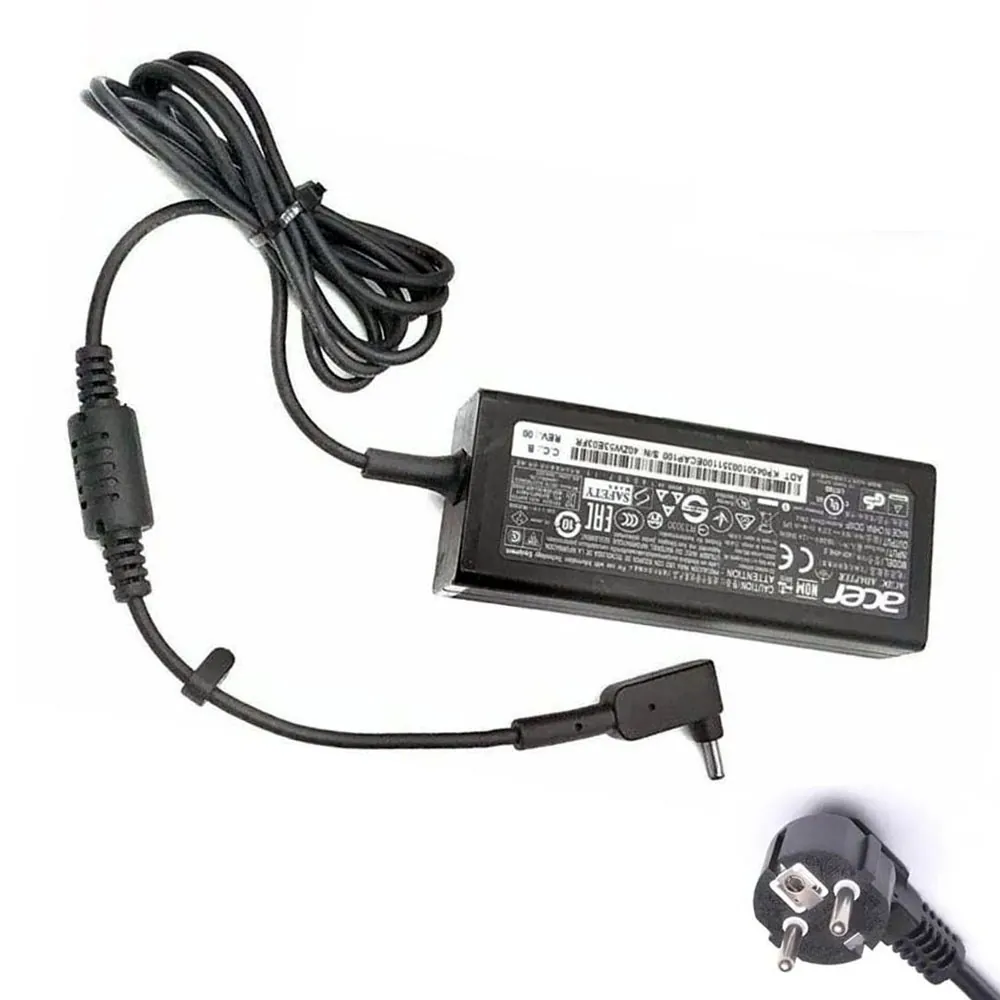 19V 2,37A 45W Acer oplader netadapter 3,0mm 1,1mm stekker