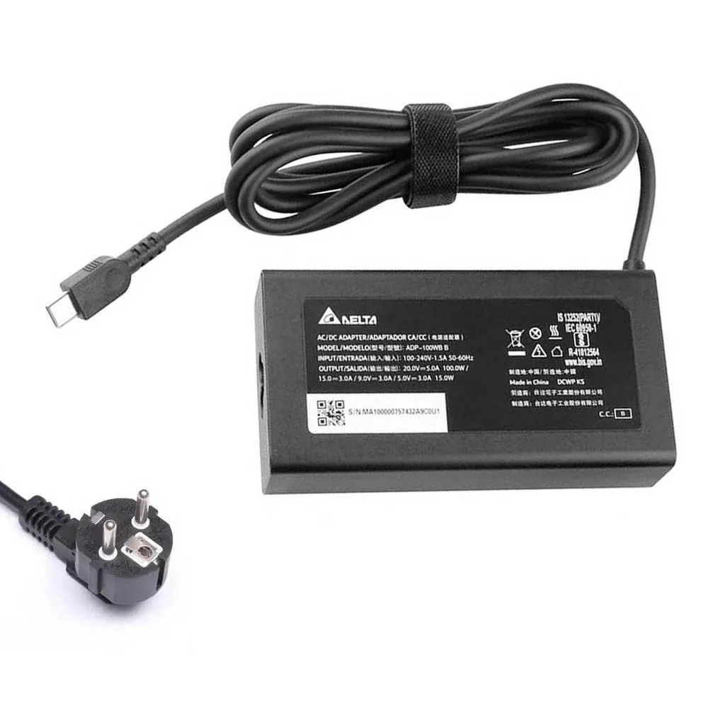 20V 5A 100W Acer USB-C oplader netadapter