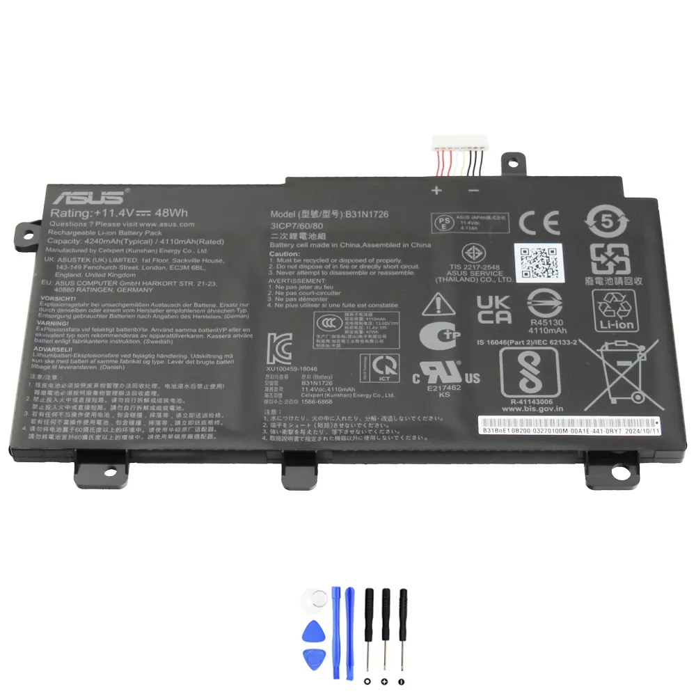 Asus B31N1726 Short Line accu (batterij) 48Wh