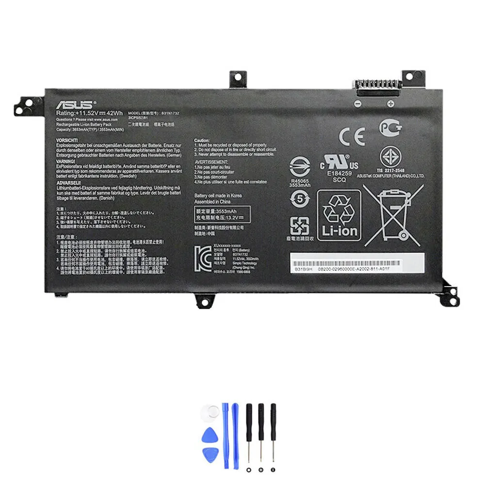 Asus B31N1732 accu (batterij) 42Wh