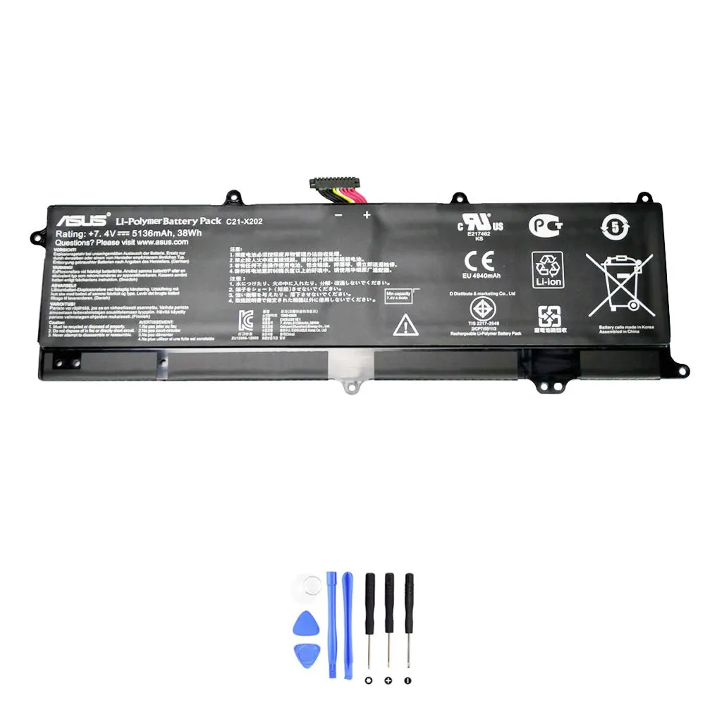Asus C21-X202 accu (batterij) 38Wh