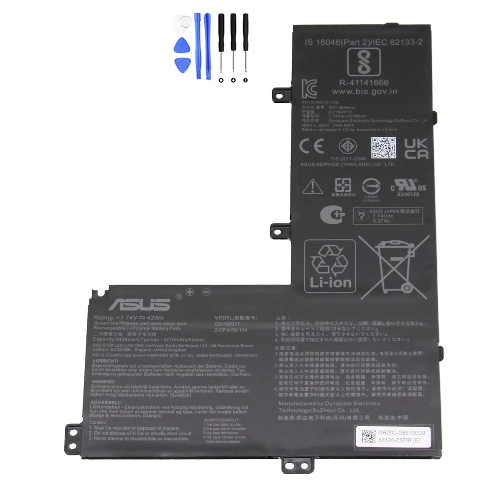 Asus C21N2017 accu (batterij) 42Wh
