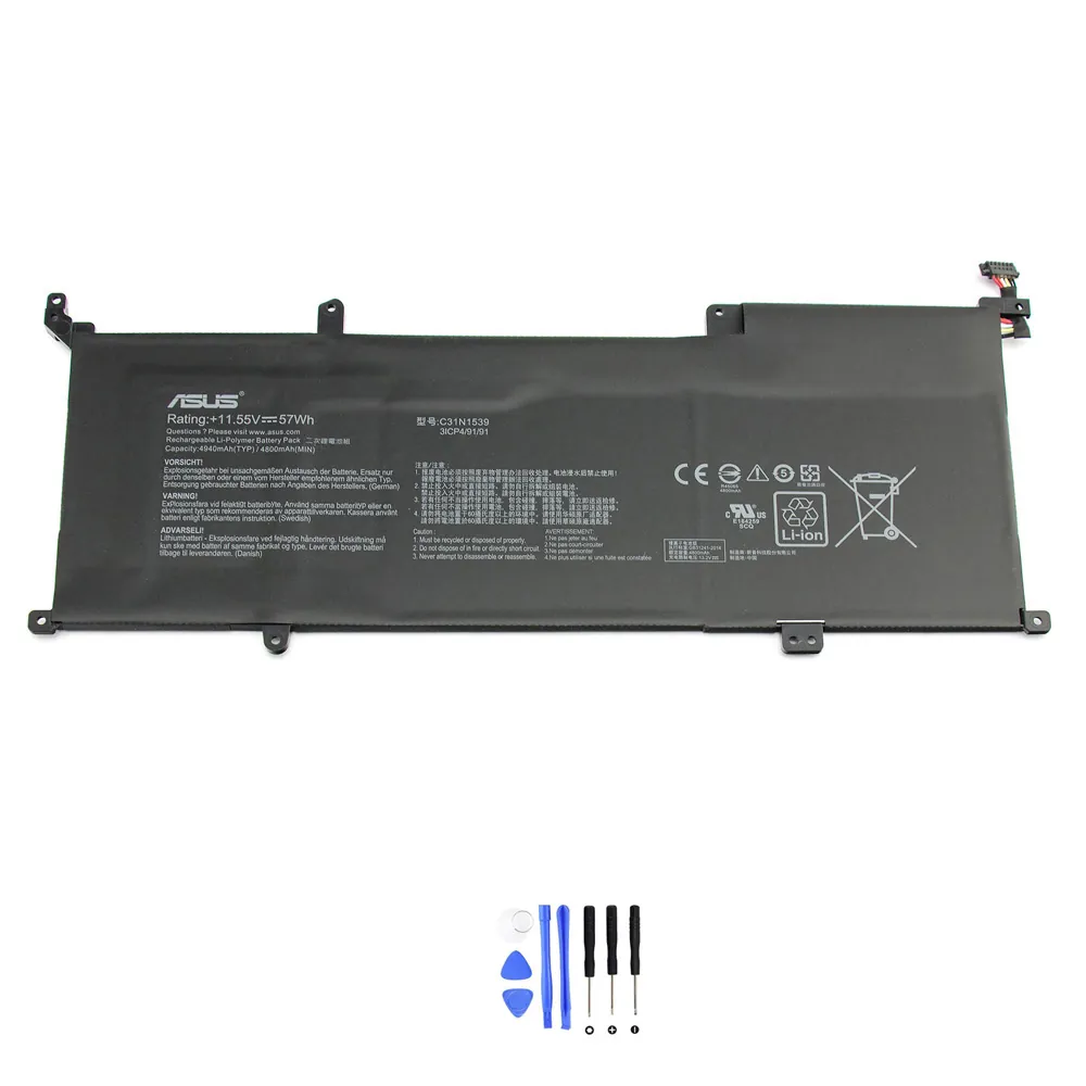 Asus C31N1539 accu (batterij) 57Wh - Afbeelding 2