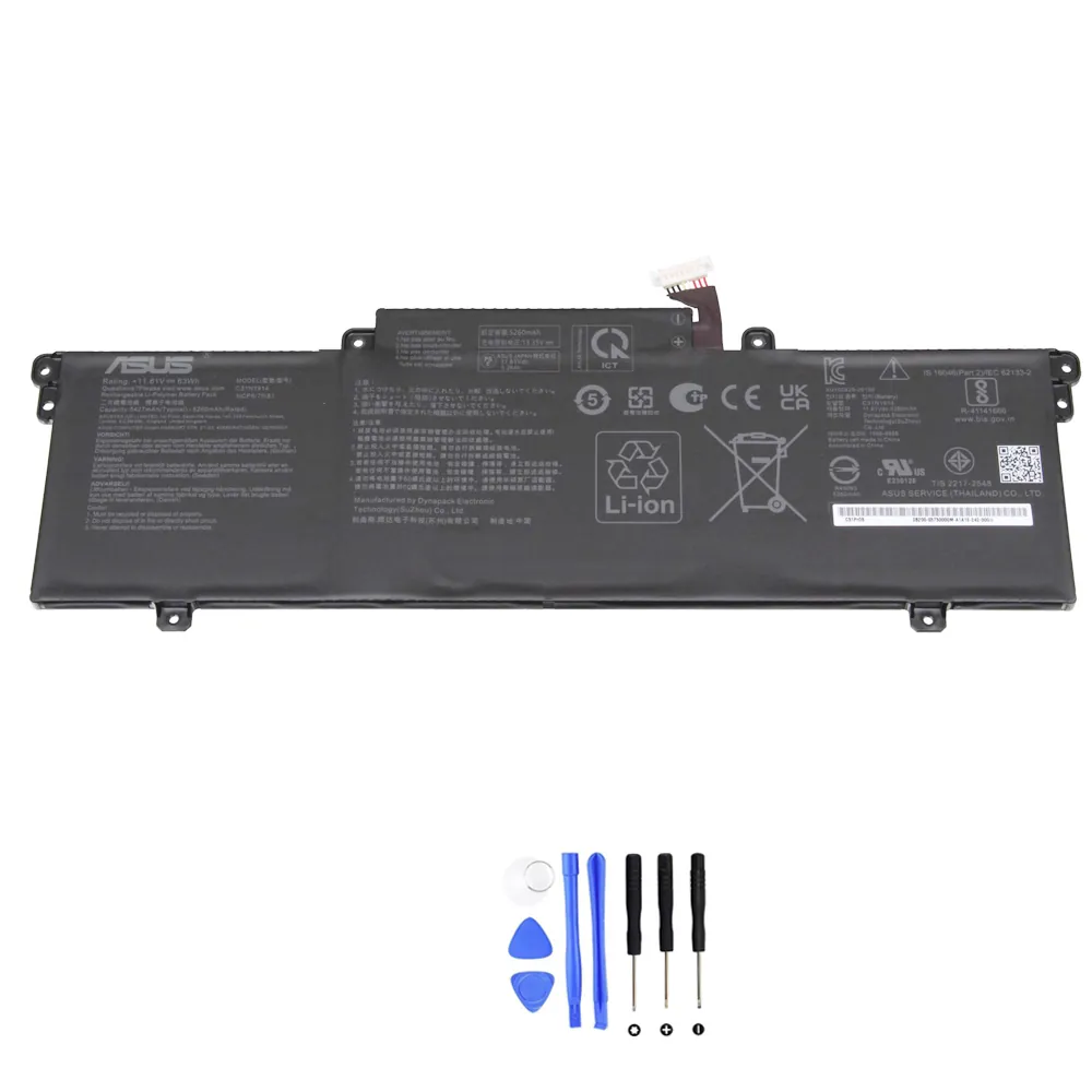 Asus C31N1914 63Wh compatibele vervangingsaccu