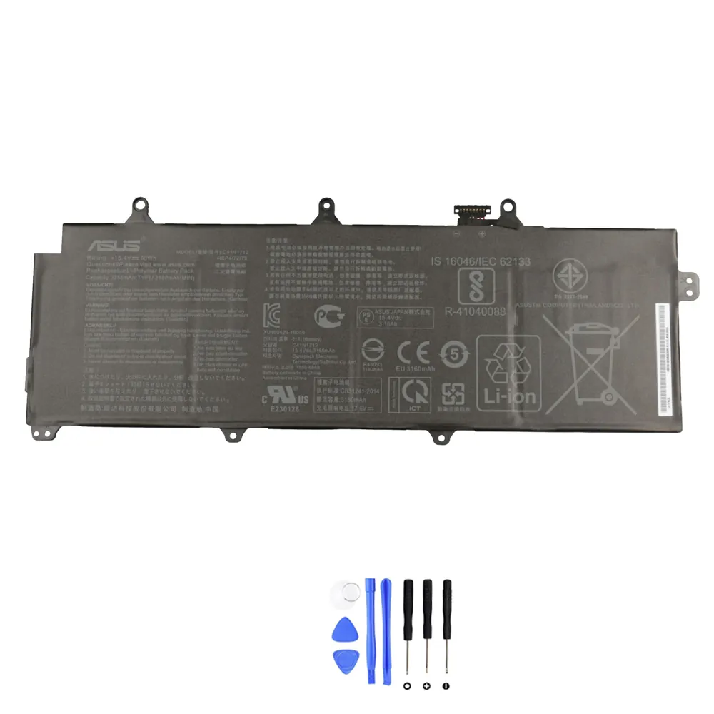 Compatibele Asus C41N1712 50Wh vervangingsaccu