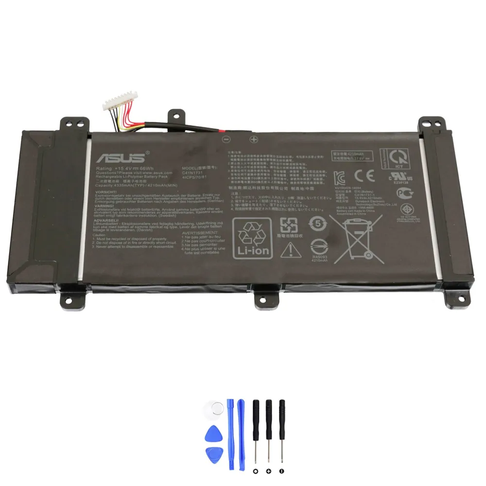 Asus C41N1731 B accu (batterij) 66Wh