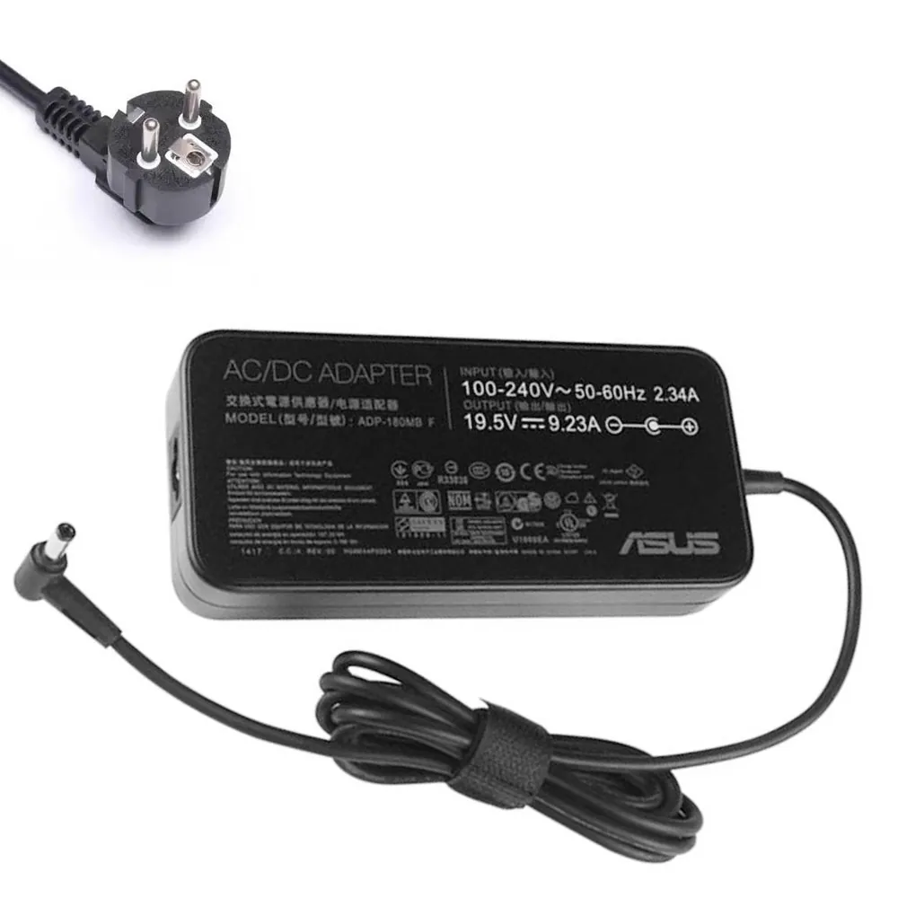 19,5V 9,23A 180W Asus oplader netadapter 5,5mm 2,5mm stekker