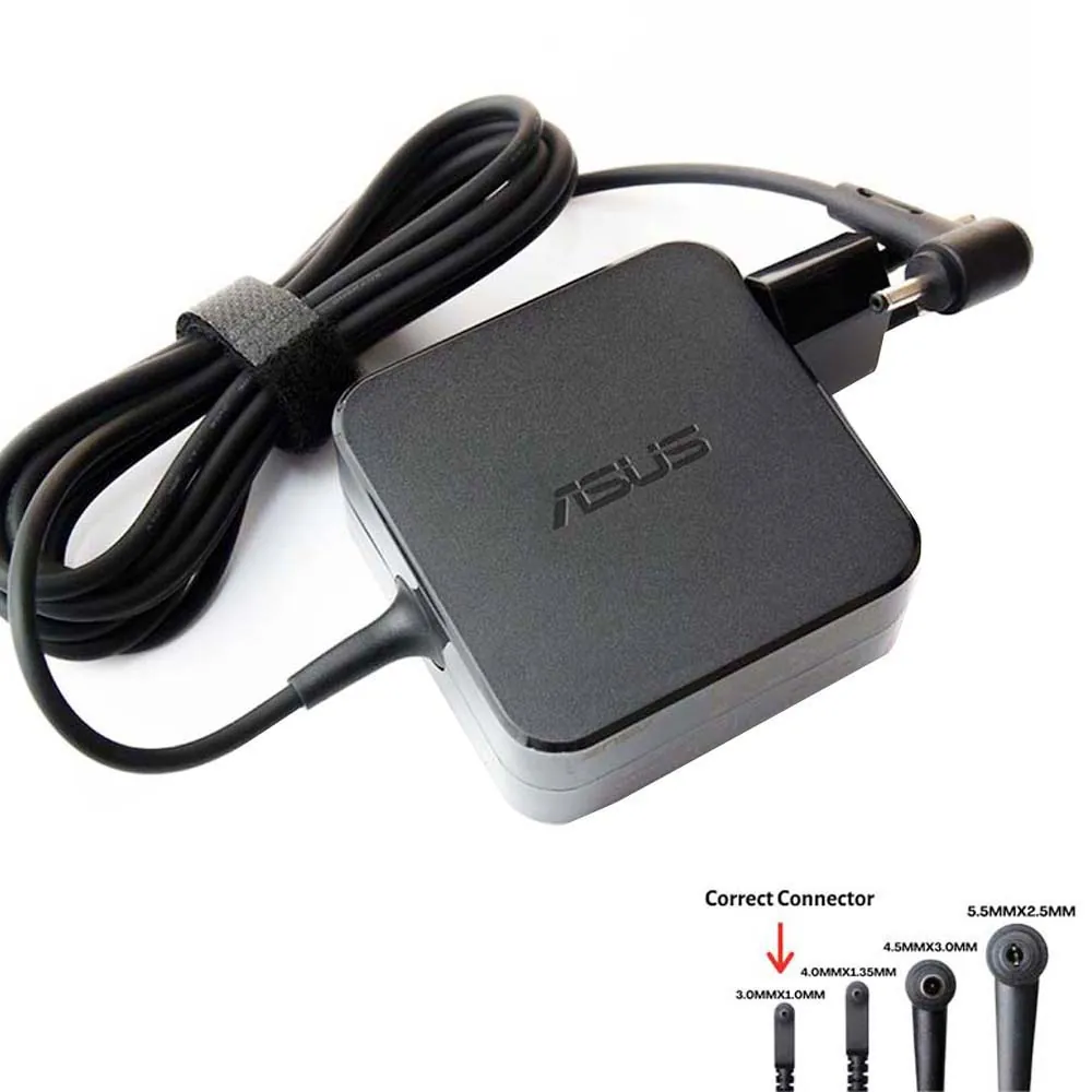 19V 2,37A 45W Asus oplader netadapter 3,0mm 1,0mm stekker - Afbeelding 2
