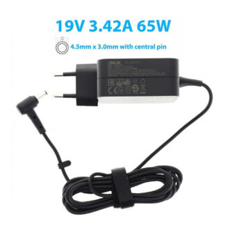 19V 3,42A 65W Asus wandlader oplader netadapter 4,5mm 3,0mm stekker
