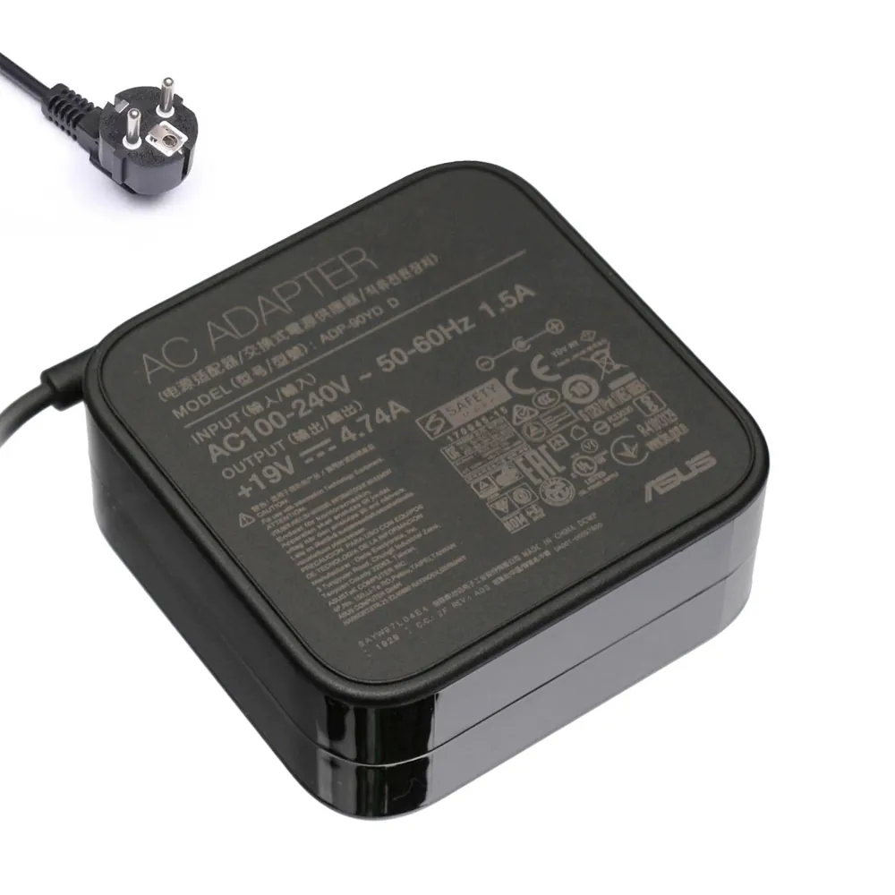 19V 4,74A 90W Asus oplader netadapter 4,0mm 1,2mm stekker