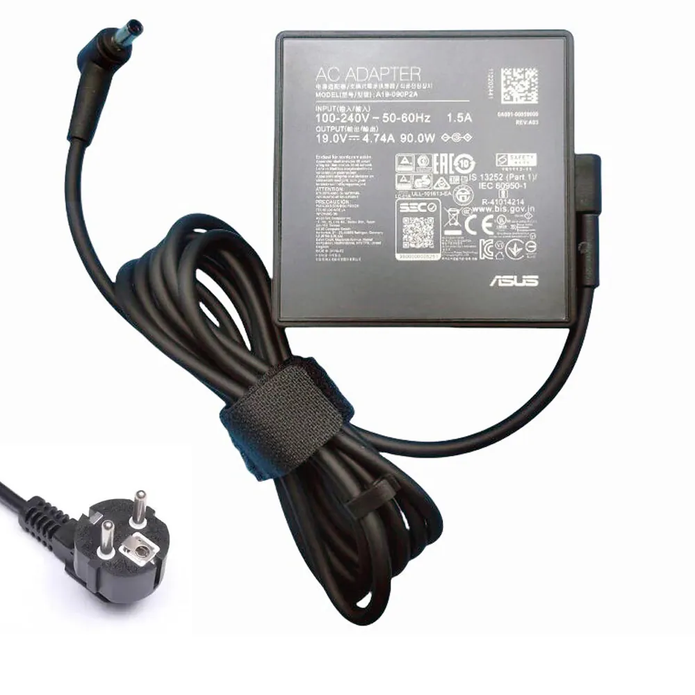 19V 4,74A 90W Asus oplader netadapter 4,5mm 3,0mm stekker