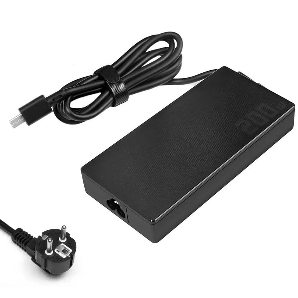 20V 10A 200W Asus oplader netadapter met rechthoekige stekker