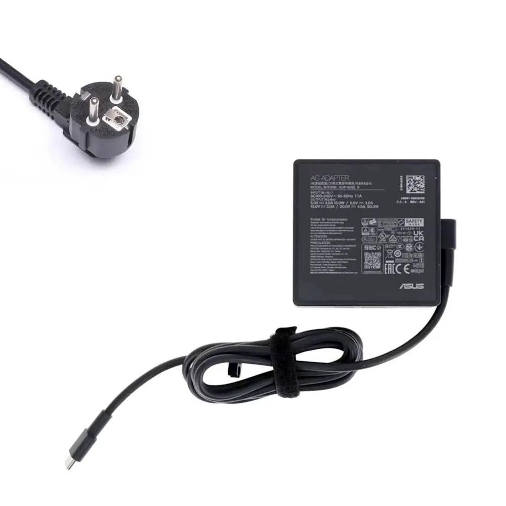 20V 4,5A 90W Asus USB-C oplader netadapter