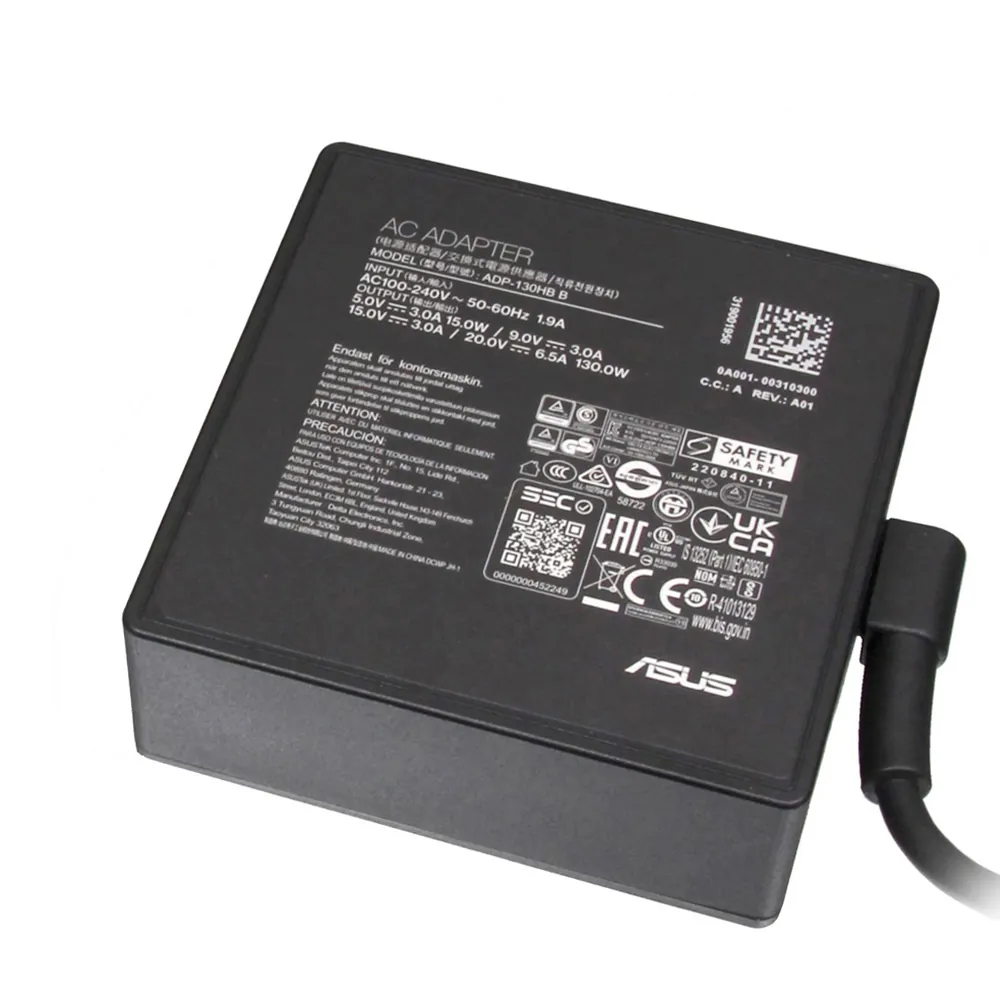 20V 6,5A 130W Asus USB-C oplader netadapter - Afbeelding 2