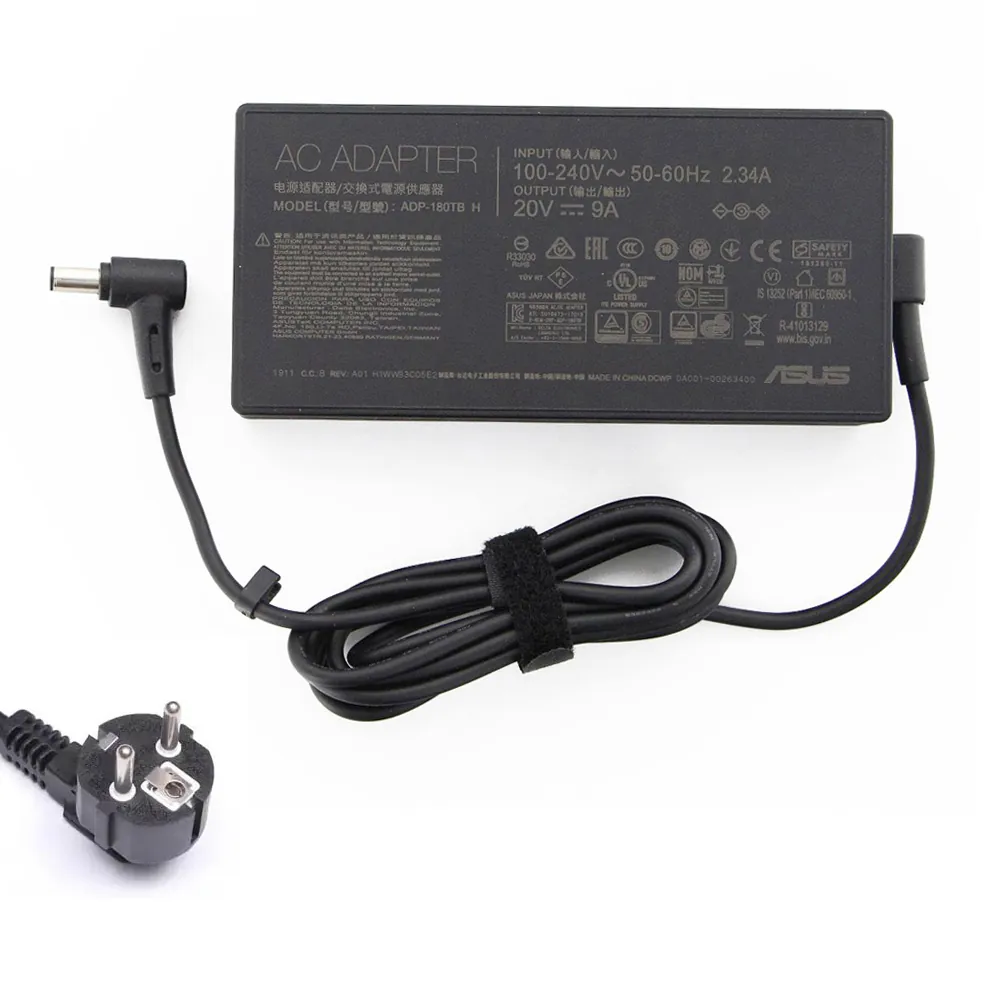 20V 9A 180W Asus oplader netadapter 6,0mm 3,7mm stekker