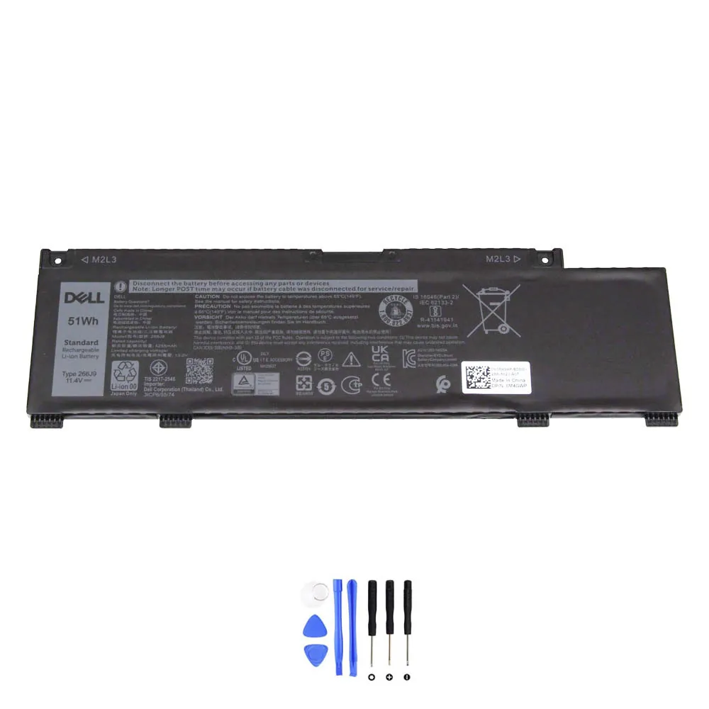 Dell 266J9 accu (batterij) 51Wh