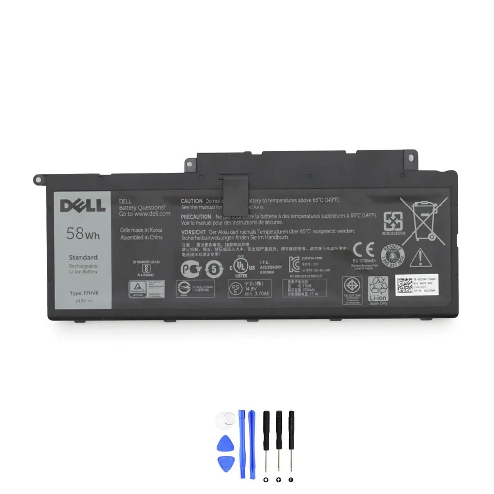 Dell F7HVR accu (batterij) 58Wh