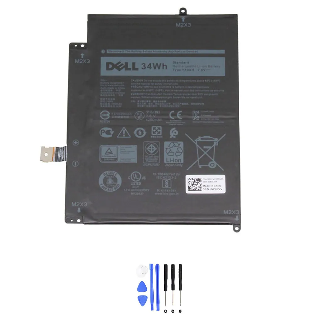 Dell YX0XH accu (batterij) 34Wh