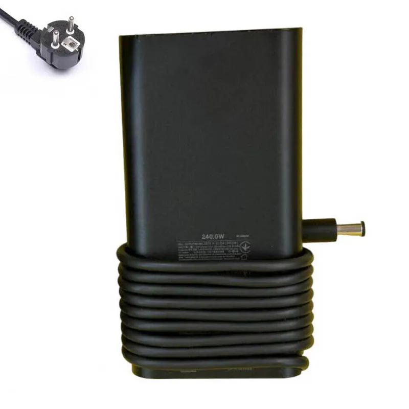 Geschikt voor Dell - 19,5V 12,31A 240W gebogen oplader netadapter 7,4mm 5,0mm stekker