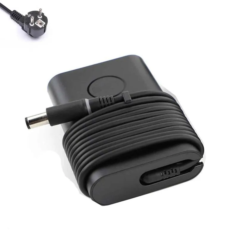 Geschikt voor Dell - 19,5V 3,34A 65W gebogen oplader netadapter 7,4mm 5,0mm stekker
