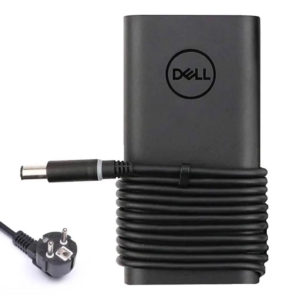 19,5V 4,62A 90W Dell gebogen oplader netadapter 7,4mm 5,0mm stekker