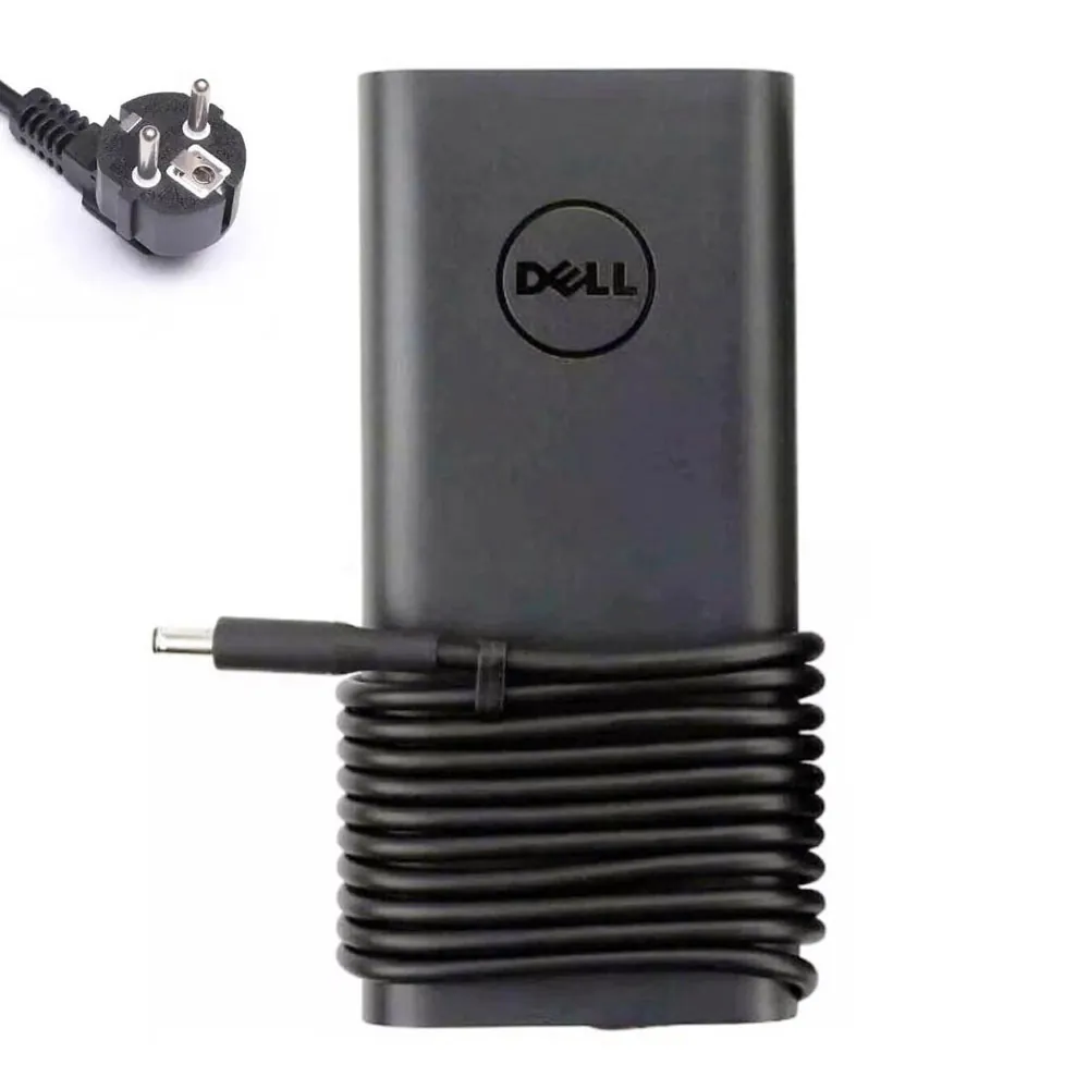 19,5V 6,67A 130W Dell gebogen oplader netadapter 4,5mm 3,0mm stekker