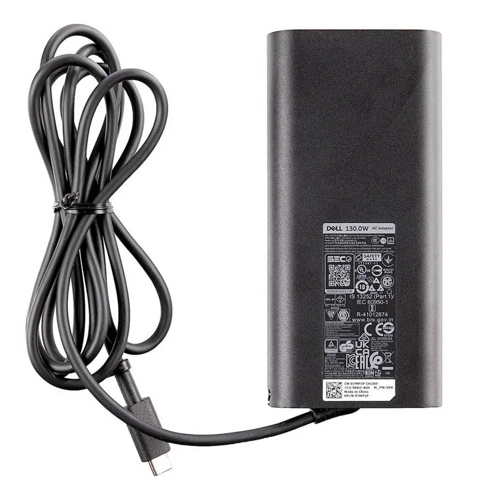 20V 6,5A 130W Dell USB-C oplader netadapter - Afbeelding 2