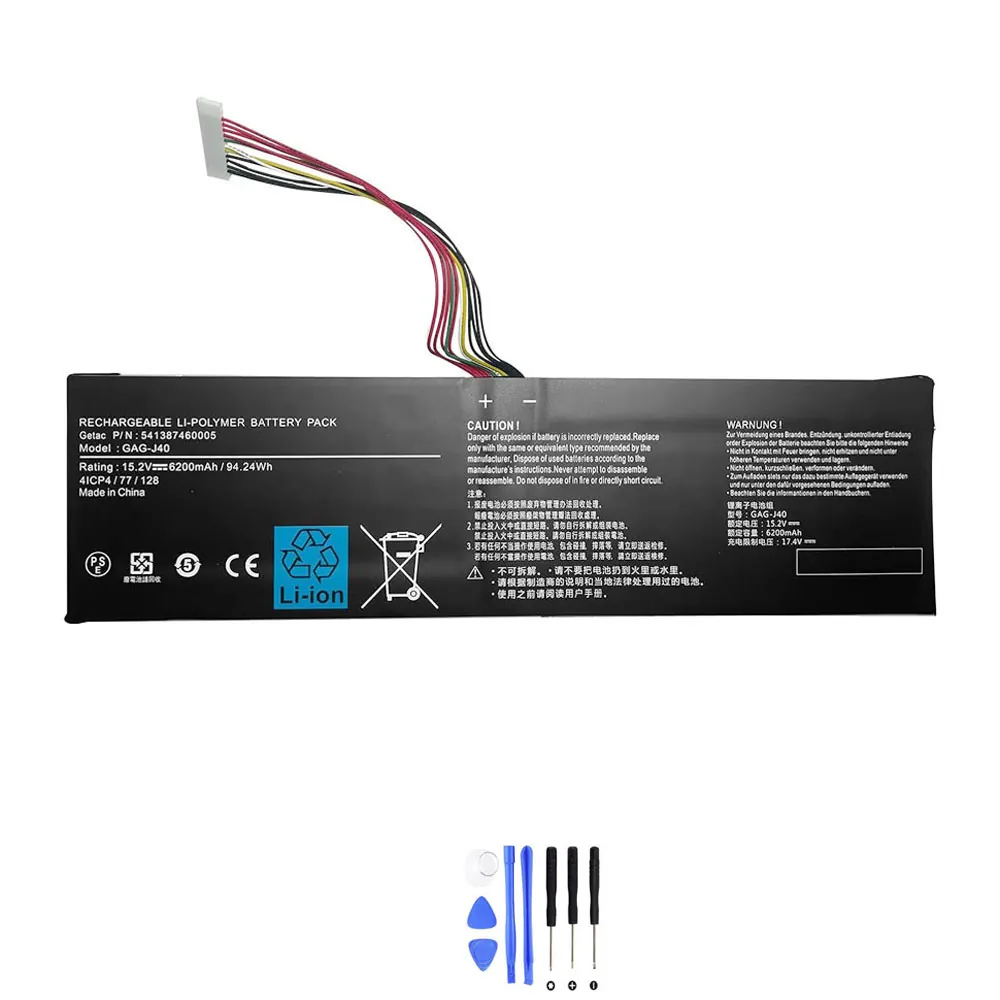 Gigabyte GAG-J40 17mm accu (batterij) 94,24Wh