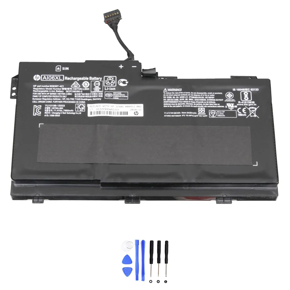HP ZBook 17 G3 AI06XL accu (batterij) 96Wh