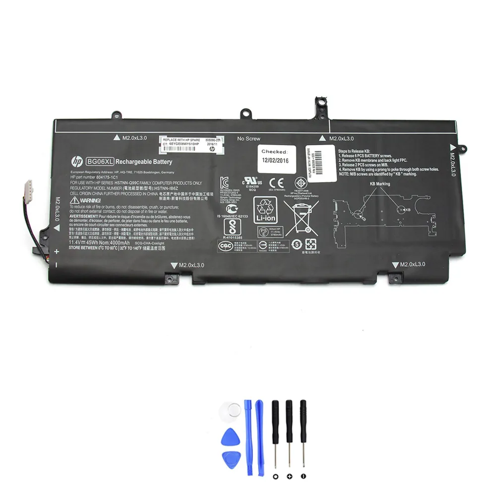 HP EliteBook 1040 G3 BG06XL accu (batterij) 45Wh