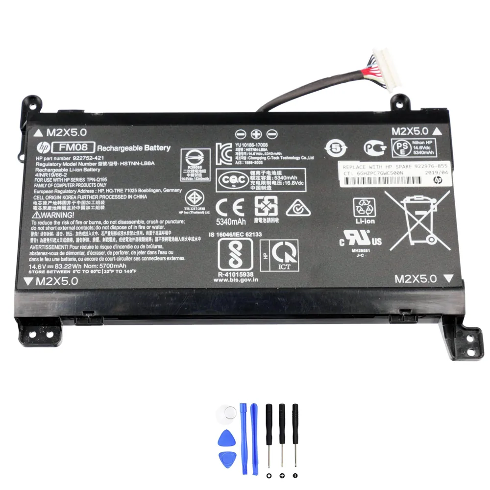 HP FM08 12Pin accu (batterij) 83,22Wh