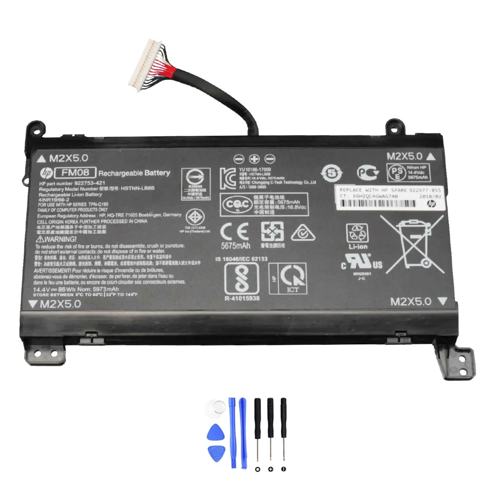 HP FM08 16Pin accu (batterij) 86Wh