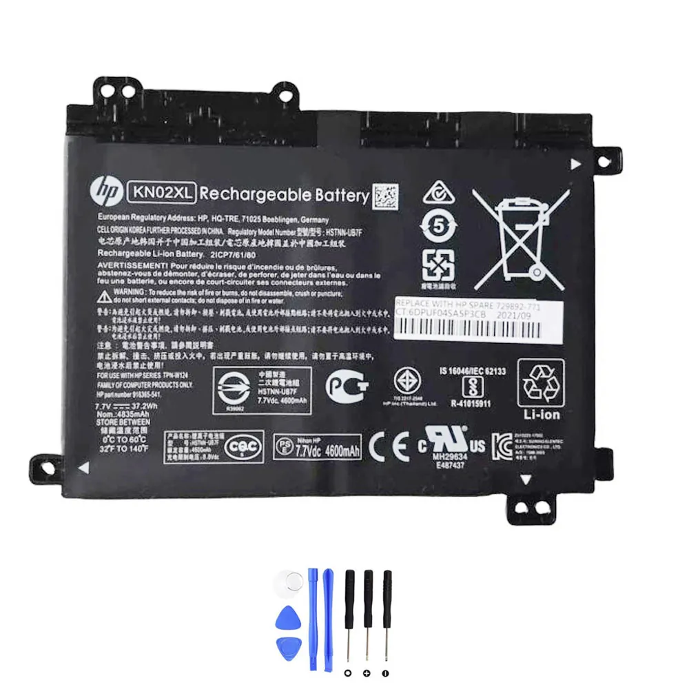 HP KN02XL accu (batterij) 37,2Wh