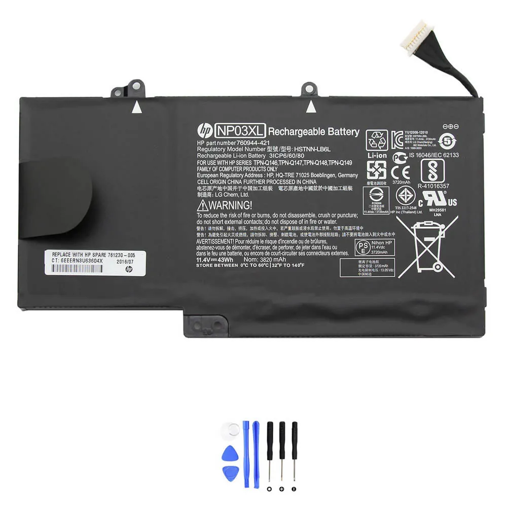HP NP03XL accu (batterij) 43Wh