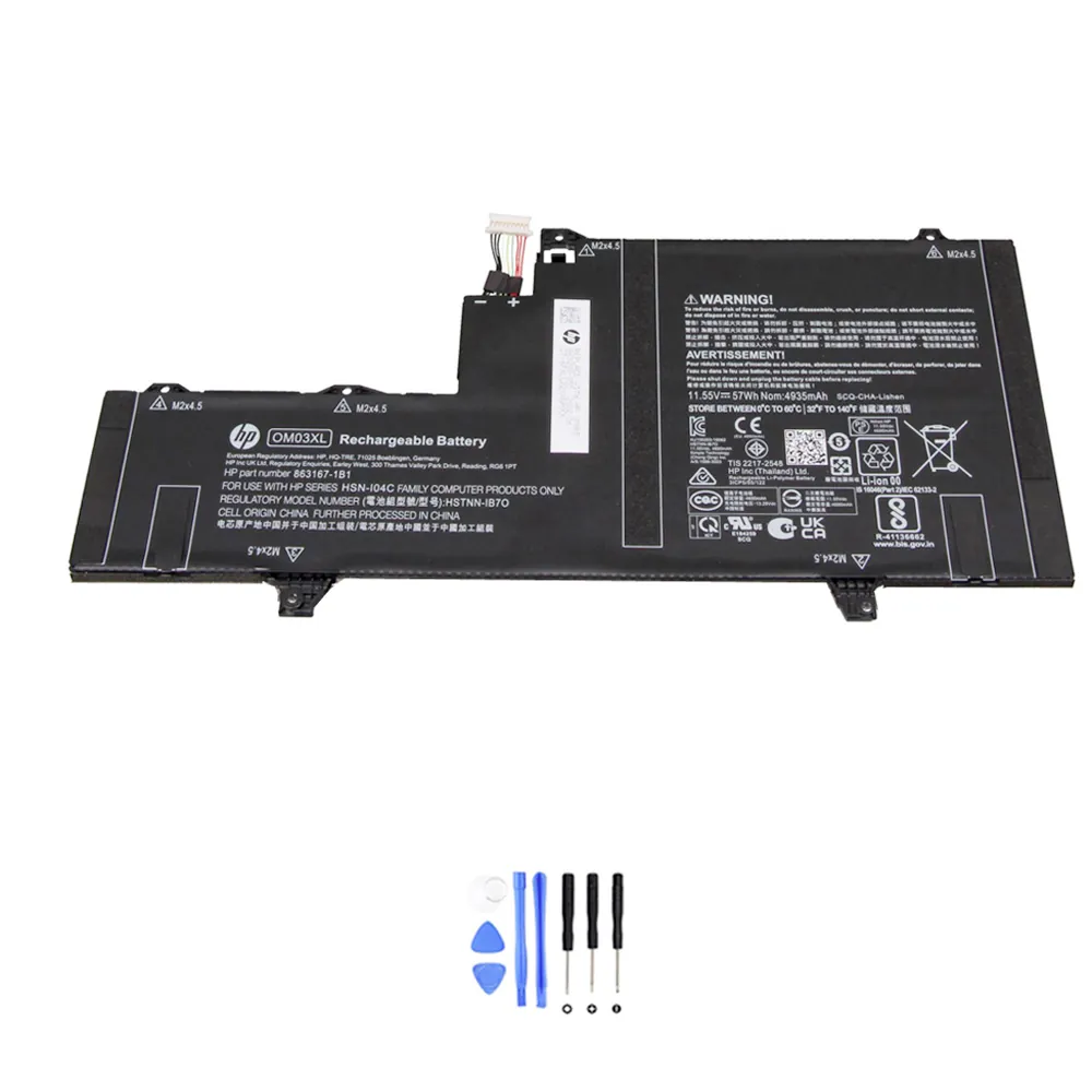 HP EliteBook x360 1030 G2 OM03XL accu (batterij) 57Wh