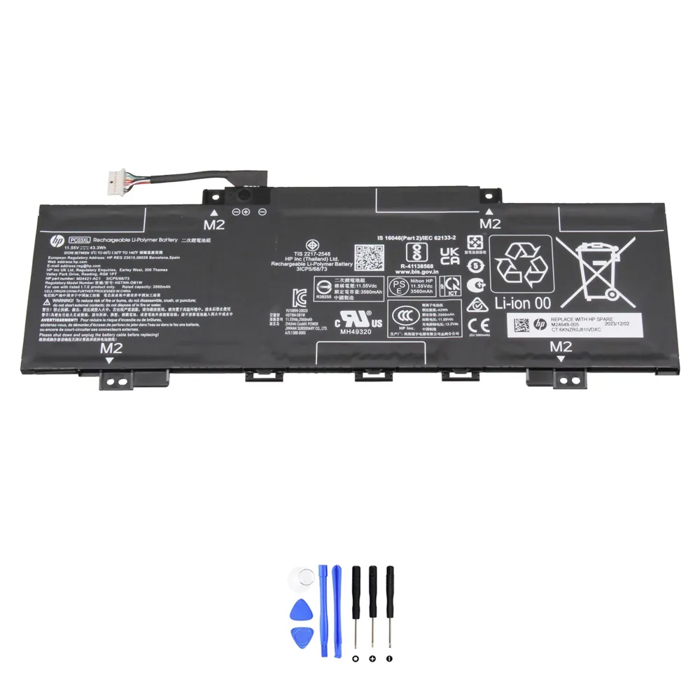 HP PC03XL accu (batterij) 43,3Wh