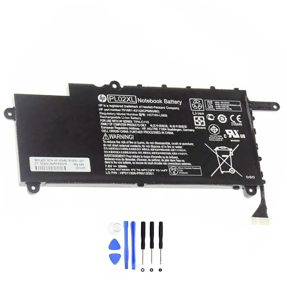 HP PL02XL accu (batterij) 29Wh