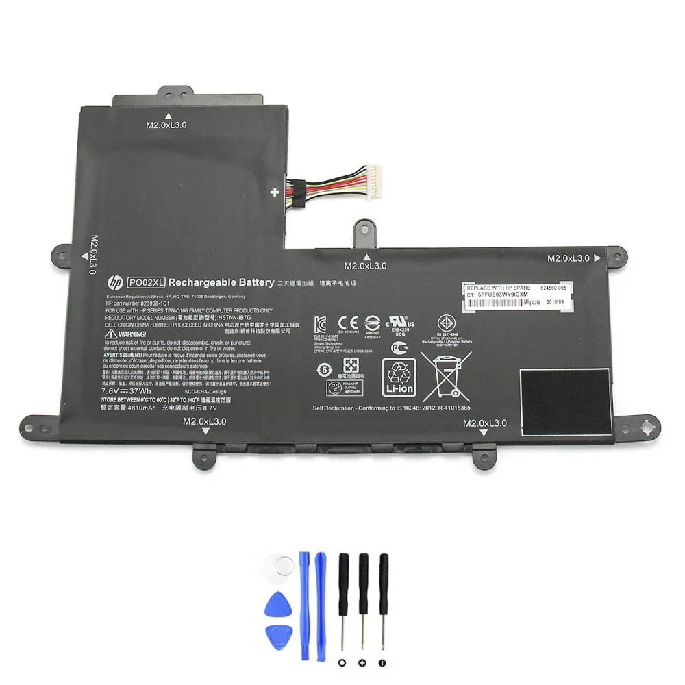 HP PO02XL accu (batterij) 37Wh