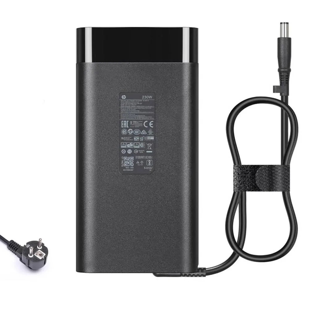 19,5V 11,8A 230W HP oplader netadapter 7,4mm 5,0mm stekker met afgeronde hoeken