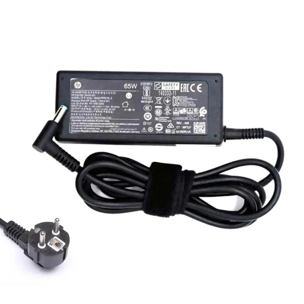 19,5V 3,33A 65W HP oplader netadapter 4,5mm 3,0mm stekker