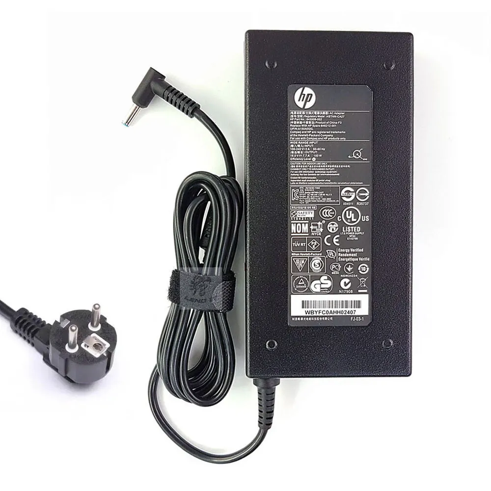 19,5V 7,7A 150W HP oplader netadapter 4,5mm 3,0mm stekker