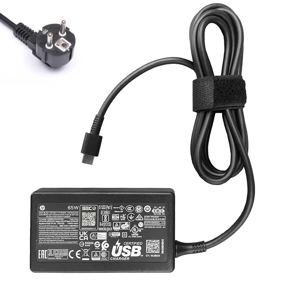 20V 3,25A 65W HP USB-C oplader netadapter