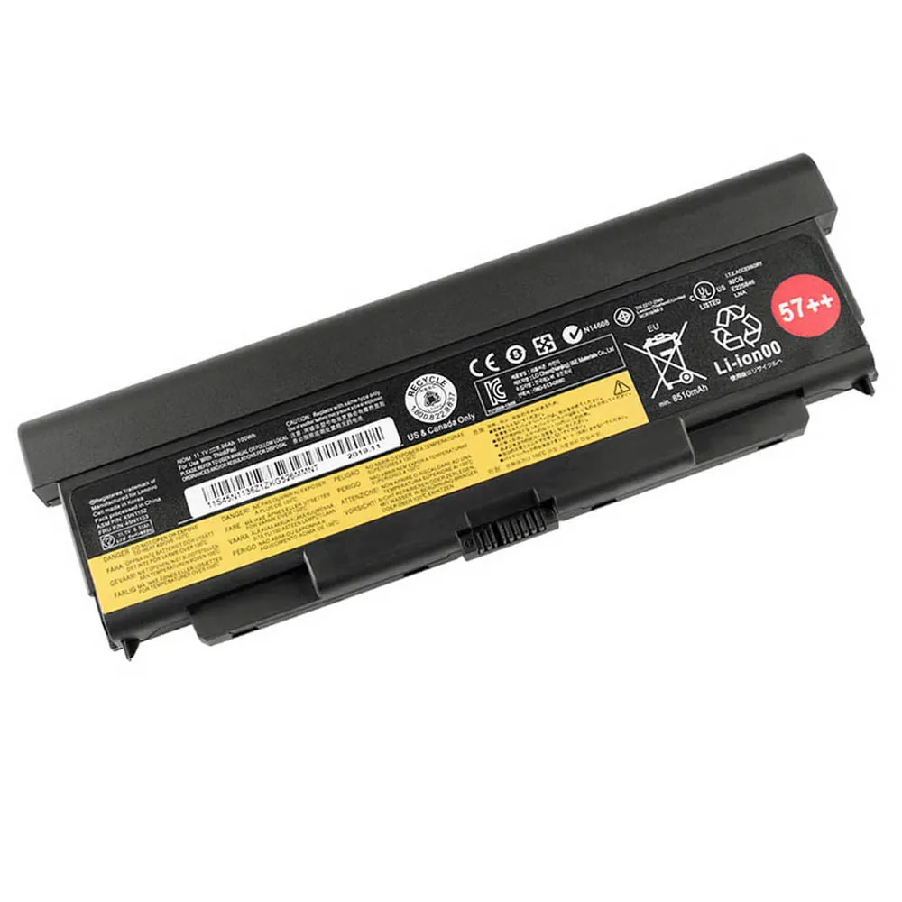 Lenovo L440 L540 W540 W541 T440P T540P 57++ accu (batterij) 100Wh
