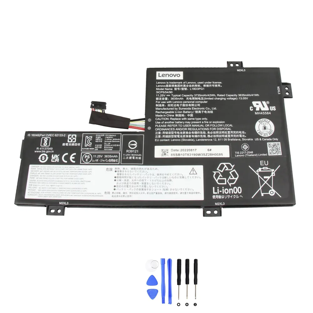 Lenovo L18D3PG1 accu (batterij) 42Wh