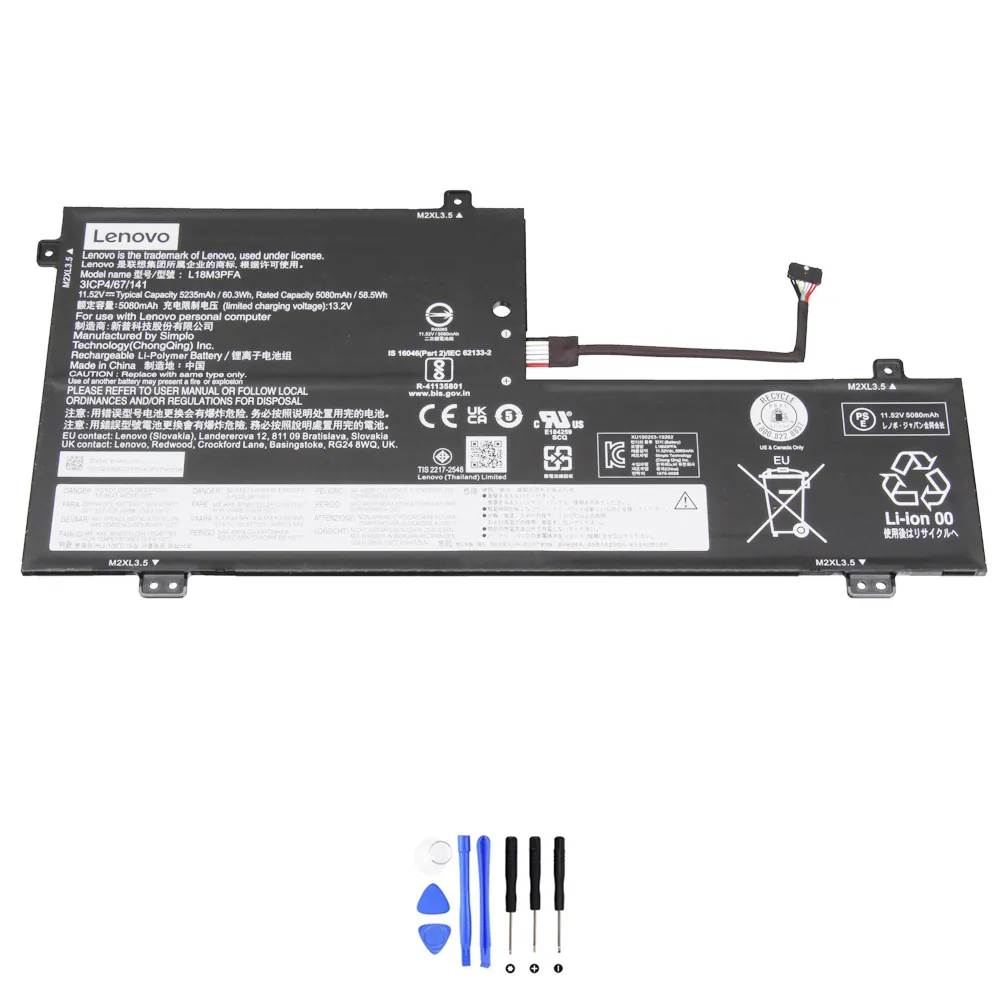 Lenovo L18M3PFA accu (batterij) 60,3Wh